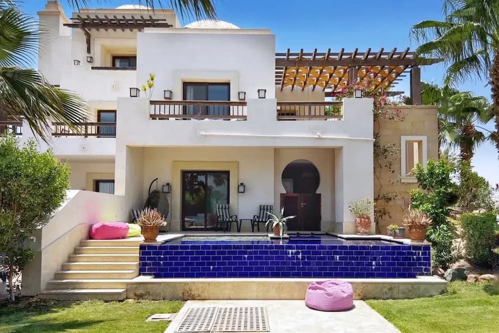 Xuru Stays I Meditative & Blissful 3 BDR Villa @ Ancient Sands Private Pool - Эль-Гуна