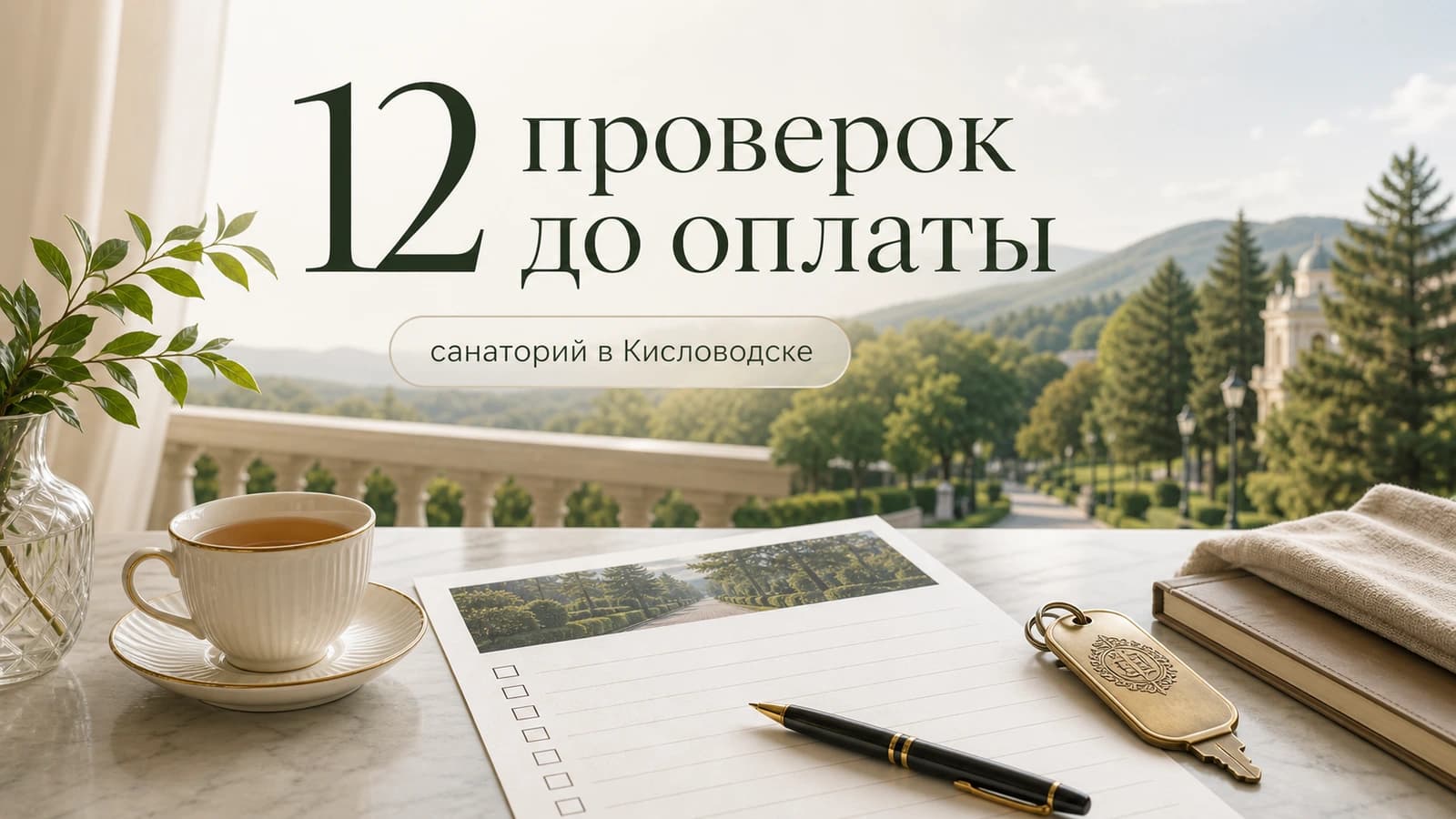 Чек-лист перед оплатой санатория в Кисловодске