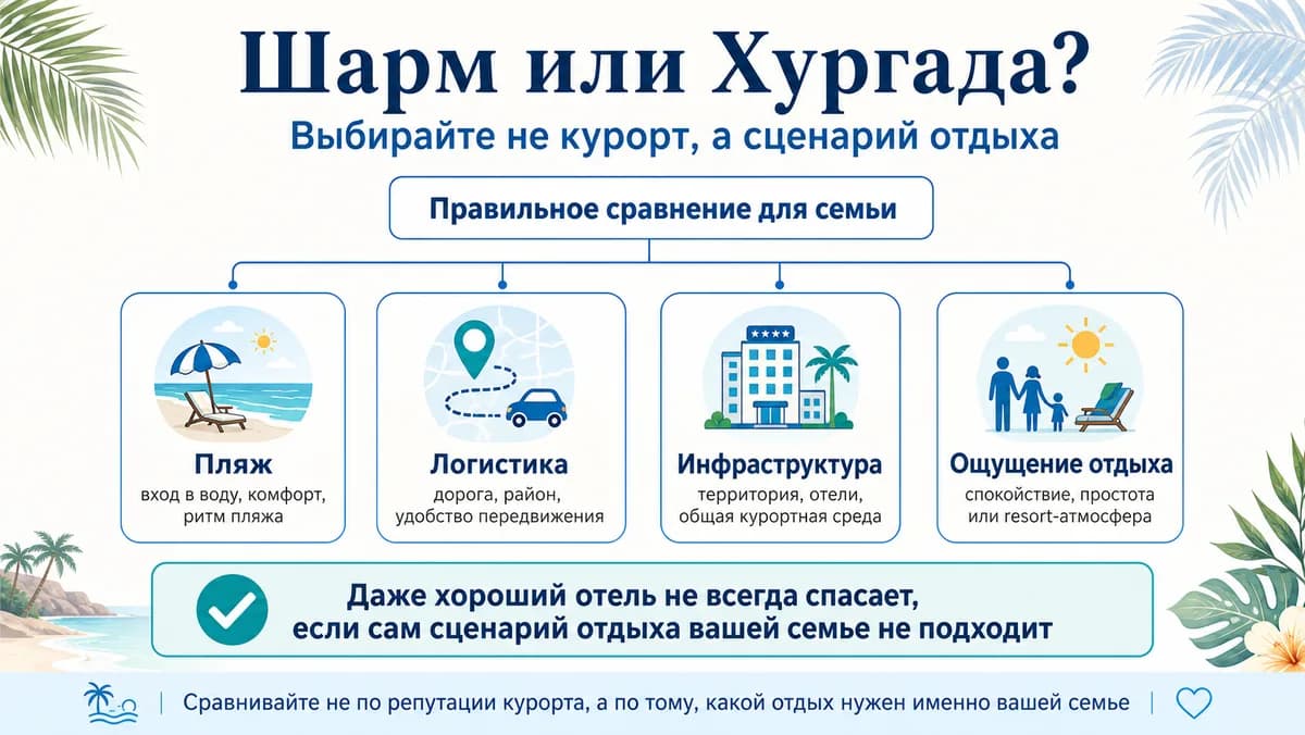 Хургада для семьи: спокойный пляжный сценарий и море